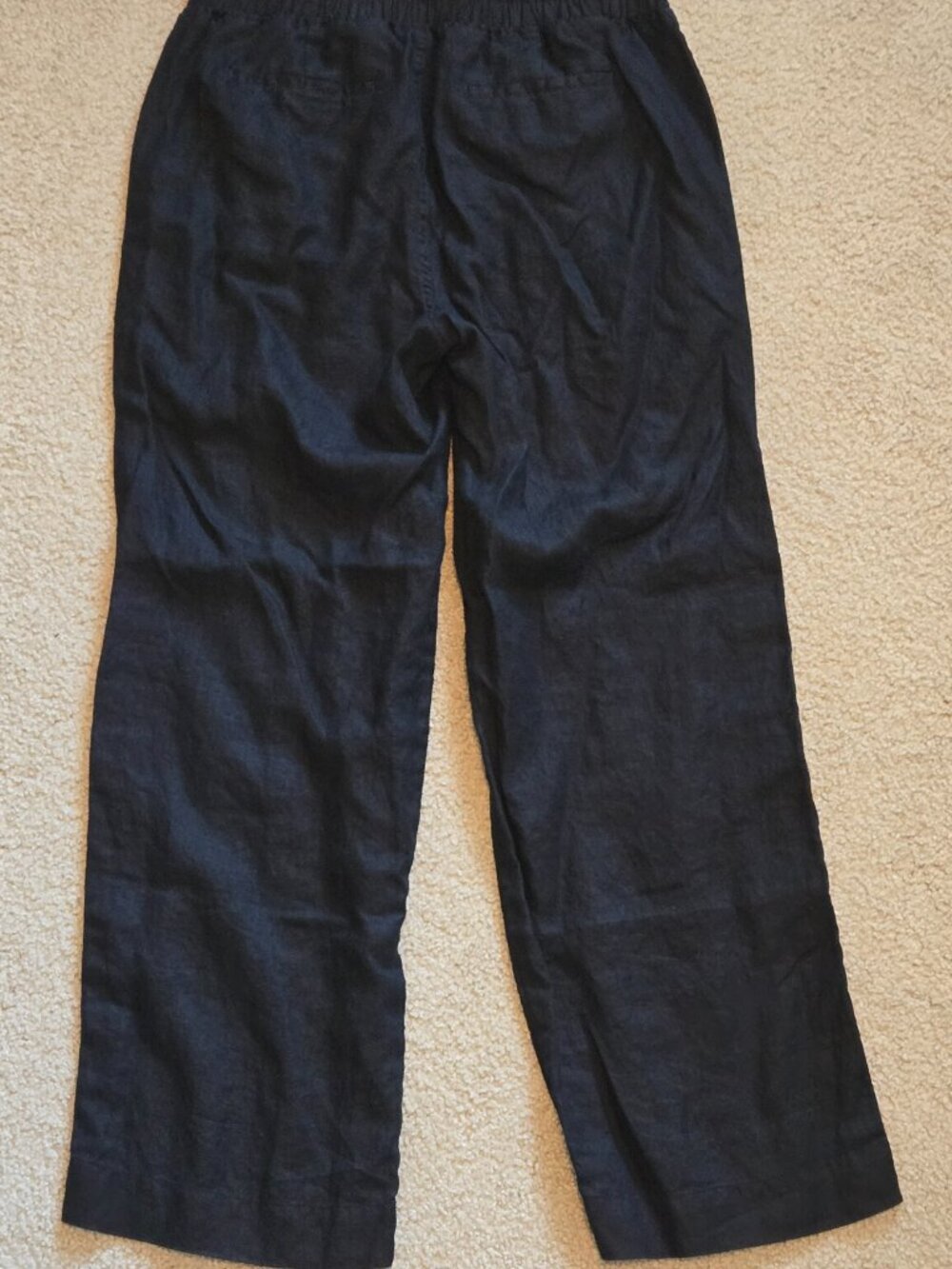 Quince 100% European Linen Wide Leg Pants Black Size M - Like New - Picture 5 of 6